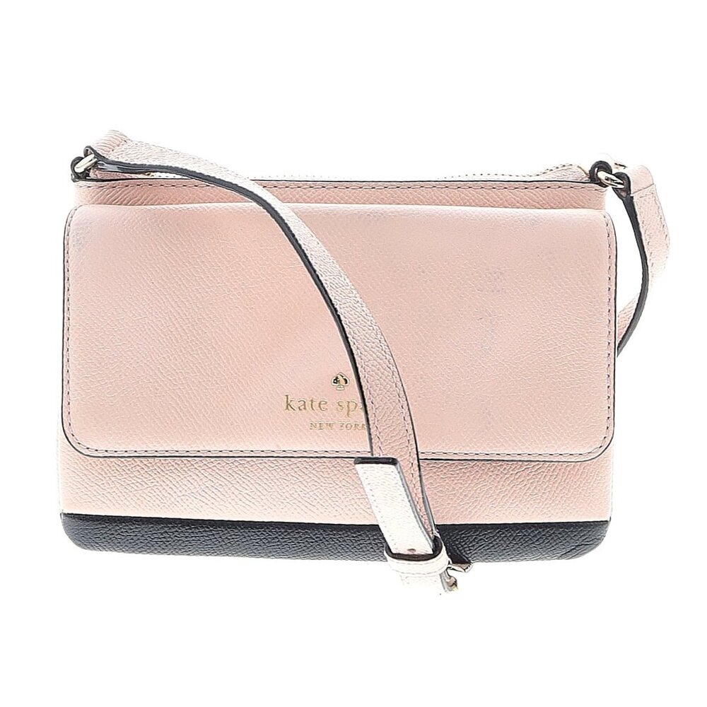 Kate Spade Greene Street Karlee Crossbody PXRU7582 – Punch Pink with Black Trim - Picture 2 of 9